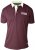 D555 NASH Short Sleeve Rugby Shirt Burgundy - Pikétröjor - Stora pikétröjor - 2XL-8XL