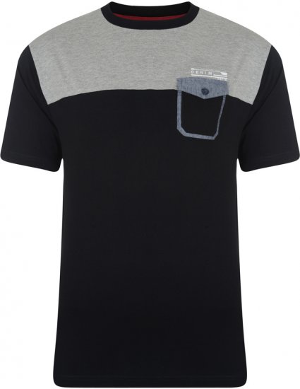 Kam Jeans 543 T-shirt Black - T-shirts - Stora T-shirts - 2XL-14XL