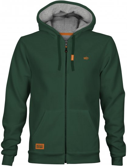 Motley Denim Copenhagen Hoodie Racing Green - Tröjor & Hoodies - Stora hoodies & tröjor - 2XL-14XL