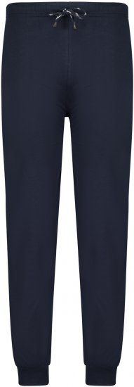Adamo Jakob Pyjama Pants with Cuffs Navy - Underkläder & Badkläder - Stora underkläder för män