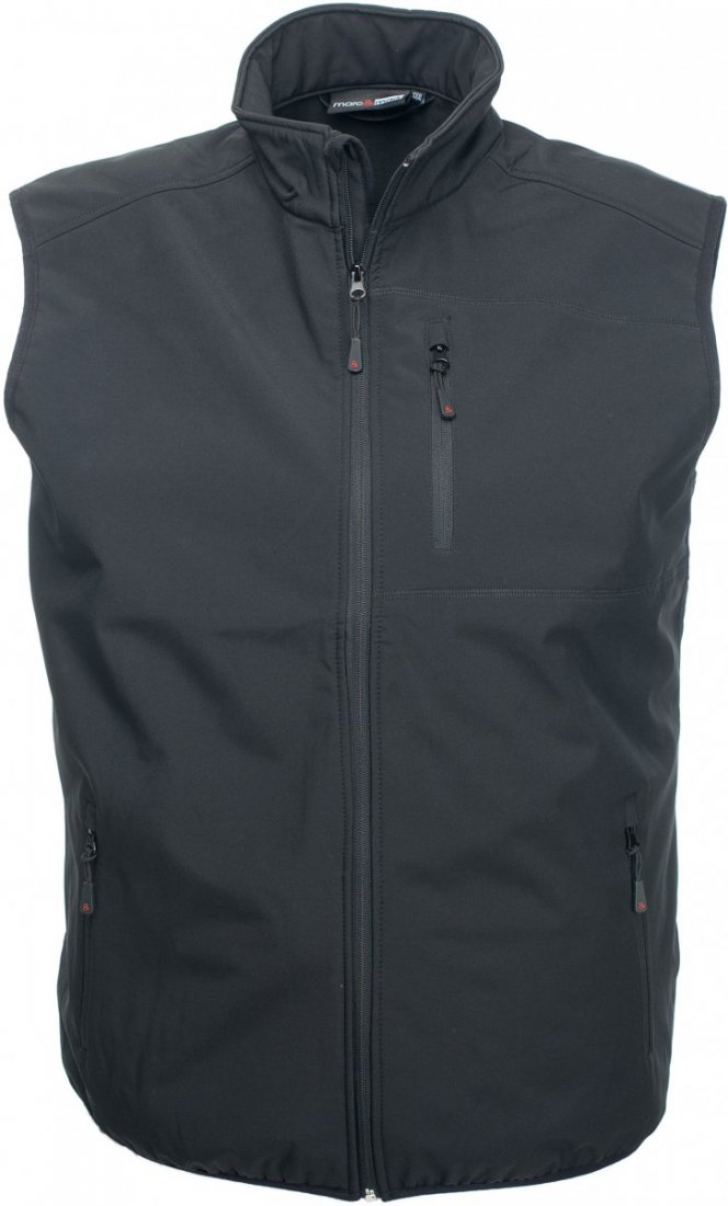 Marc & Mark Softshell-väst Svart - MotleyDenim.se