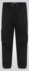 D555 Dexter 1 Cargo Jogger With Bear Embroidery Svart