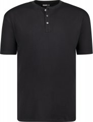 Adamo Silas Regular fit Serafino T-shirt Black
