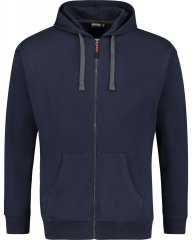 Adamo 159306 Hoodie med dragkedja Mörkblå