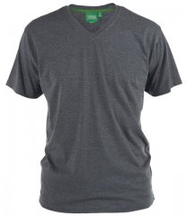 D555 Signature V-ringad T-shirt Charcoal