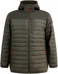 D555 Northfield Hybrid softshelljacka med huva khaki