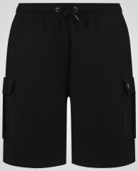 D555 Robinson 1 Fleece Cargo Shorts med Elastisk Midja Svart