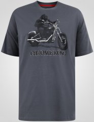 D555 Craig Gorilla Biker T-shirt med tryck Mörkgrå