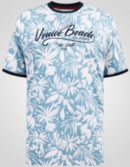 D555 Shoreham AO T-shirt med Venice Beach tryck Blå