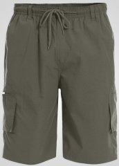 D555 Nick Cargoshorts med elastisk midja Khaki