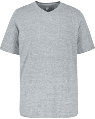 JP1880 702415 T-shirt med V-ringning Gråmelerad