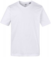 JP1880 702415 T-shirt med V-ringning Vit