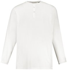 JP1880 702555 Långärmad henleytröja Vit