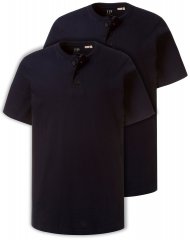 JP1880 708420 Henley t-shirt 2-pack Mörkblå