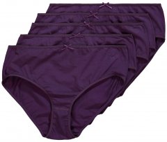 Ulla Popken 710201 Trosor 5-pack Aubergine