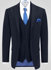 D555 Ted 4 Way Stretch Tailored Suit Jacket Mörkblå