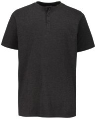 JP1880 726695 Henley t-shirt Mörkgrå