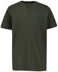 JP1880 726695 Henley t-shirt Mörkoliv