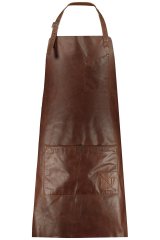 JP1880 791901 Skinnförkläde Kastanjebrun