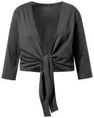 Ulla Popken 794514 Jerseybolero med knytning Antracit