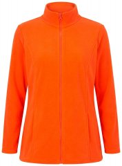 Ulla Popken 796970 Lätt fleecejacka Orangeröd