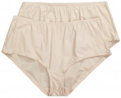 Ulla Popken 800279 Randiga trosor 2-pack Benvit