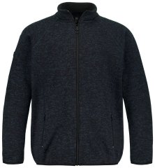 Jay-Pi 802394 Stickad fleecejacka Mörkblå
