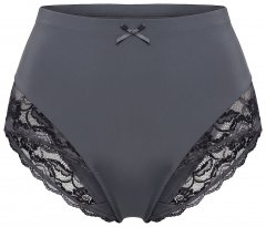 Ulla Popken 809385 Formande trosor med spets Antracit