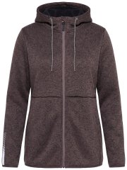 Ulla Popken 812880 Stickfleecejacka med teddyfleece Taupe