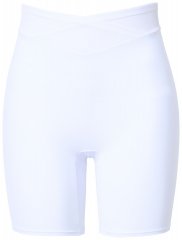 Ulla Popken 816440 Formande shorts med hög midja Vit
