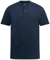 JP1880 818628 Henley t-shirt med magpassform Mörkblå