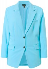 Ulla Popken 826487 Oversizekavaj med klafficker Ljusturkos