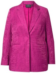 Ulla Popken 830767 Kavaj i krinklad struktur Magenta