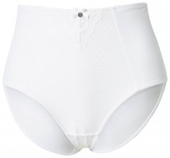 Ulla Popken 834307 Formande trosor med spets Benvit