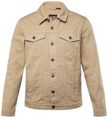 Men+ 446 Jeansjacka med bröstfickor Sand