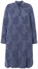 Ulla Popken 837069 Blommig klänning Mörkblå