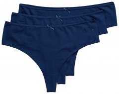 Ulla Popken 838637 Stringtrosor 3-pack Mörkblå