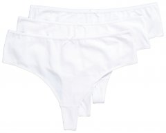 Ulla Popken 838637 Stringtrosor 3-pack Vit