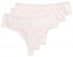 Ulla Popken 838637 Stringtrosor 3-pack Beige