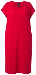 Ulla Popken 839896 Jerseyklänning med strass Rosa