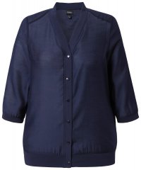 Ulla Popken 841127 Blus Mörkblå