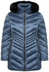 Ulla Popken 842013 Täckjacka Denimblå