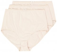 Ulla Popken 842435 Trosor med hög midja 3-pack Beige