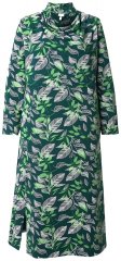 Ulla Popken 843496 Mönstrad sweatklänning Korall