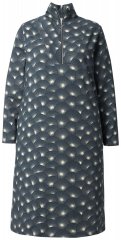 Ulla Popken 843506 Mönstrad sweatklänning Svart