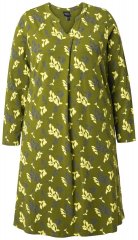Ulla Popken 845190 Blommig jerseyklänning Turkos