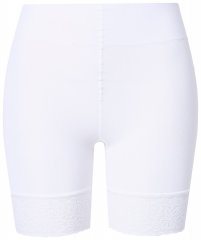 Ulla Popken 845319 Skavskyddsshorts med spets Vit