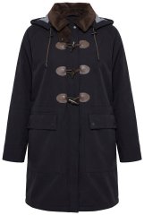Ulla Popken 846278 Softshellkappa Svart