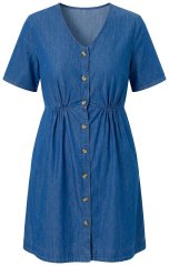 Ulla Popken 848597 Skjortklänning Denimblå