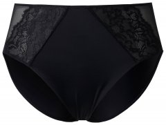 Ulla Popken 848693 Boxertrosor med spets Svart